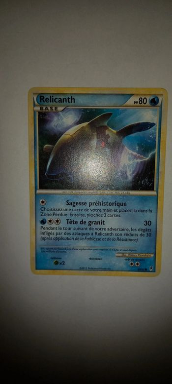 Carte pokémon relicanth