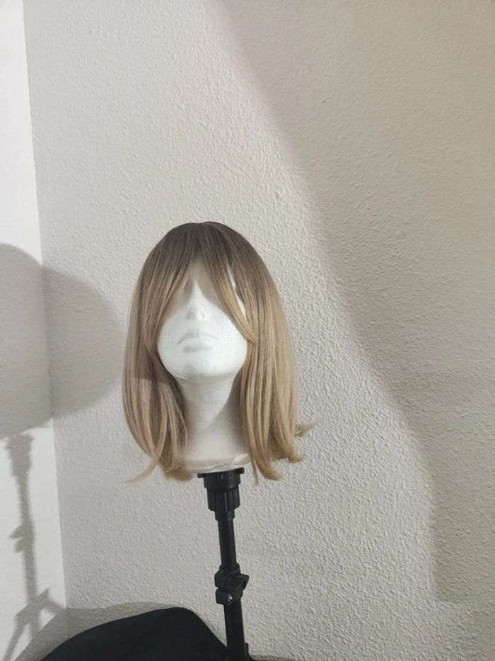 🎀 Promo 🎀 Perruque Naturelle Blond Ombré Glamour - photo numéro 8