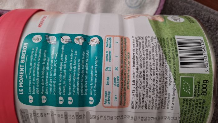 Lait 2 éme âge  Optidigest Babybio - photo numéro 5
