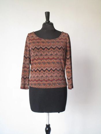 T-shirt à paillettes vintage 38/40 TBE