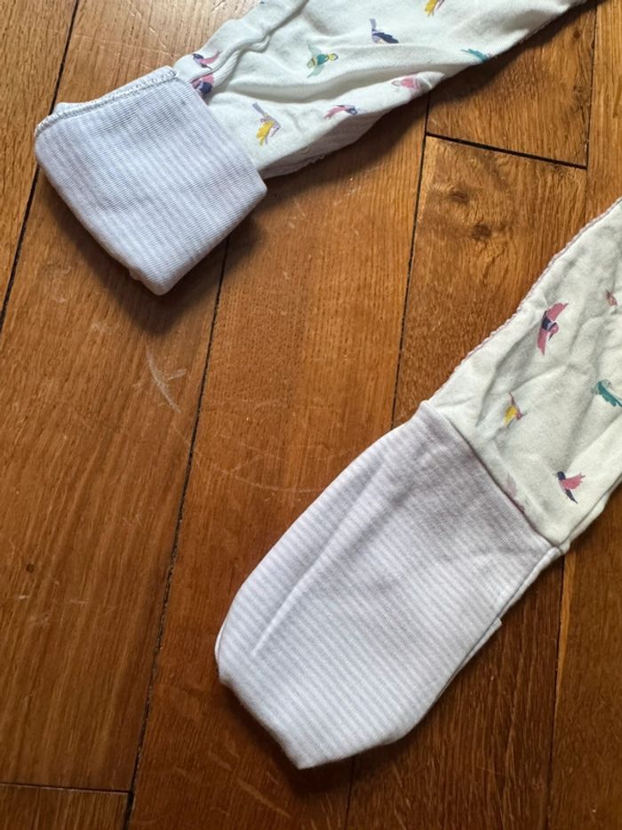 Pyjama petit bateau fille 36 mois thème oiseau neuf avec étiquette o - photo numéro 3