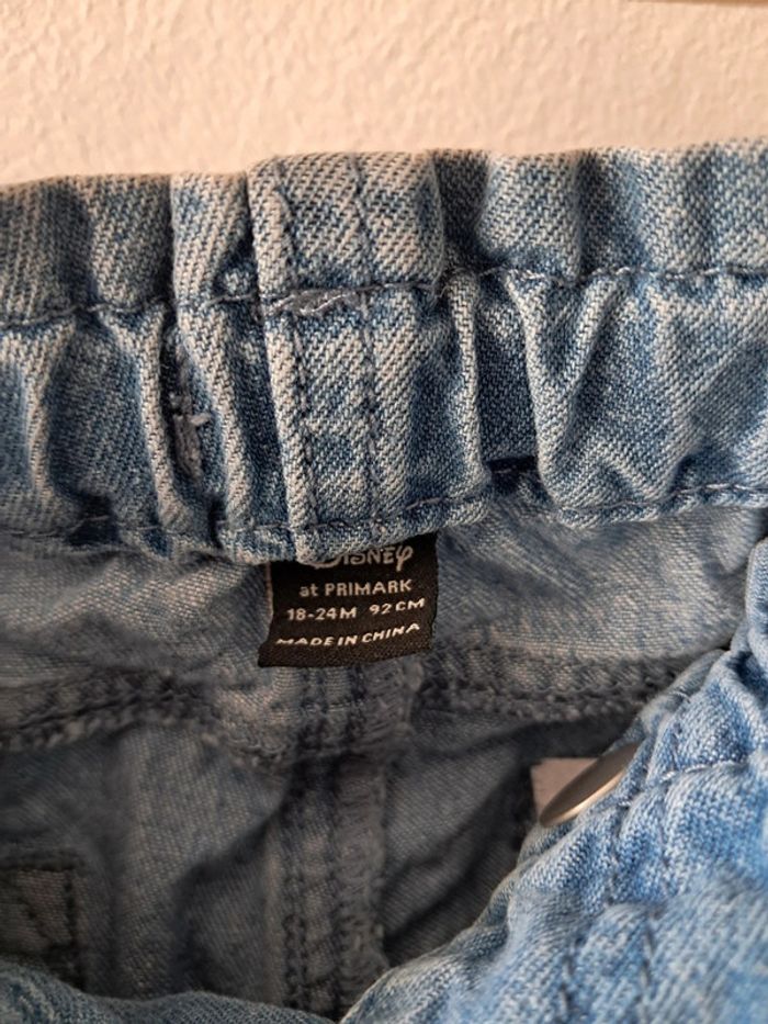 🏷 Jeans bleu clair minnie neuf 18/24 mois 92cm - photo numéro 2