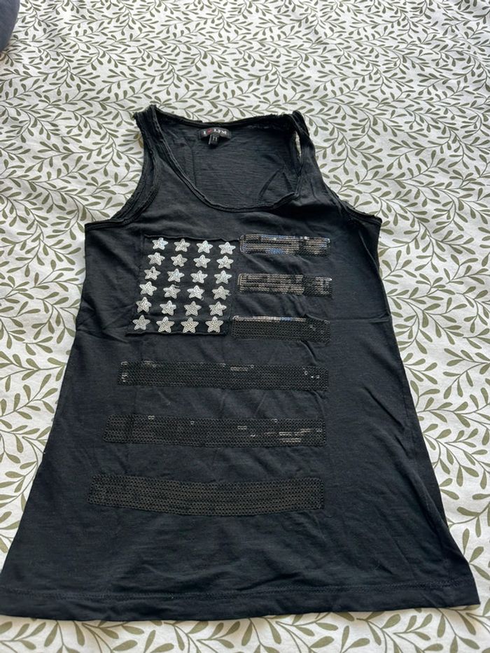 Débardeur noir à sequins - photo numéro 2