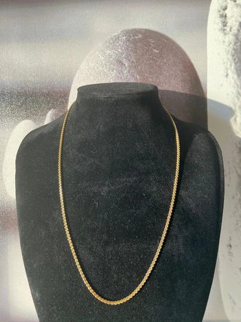 Très élégant collier vintage plaqué or