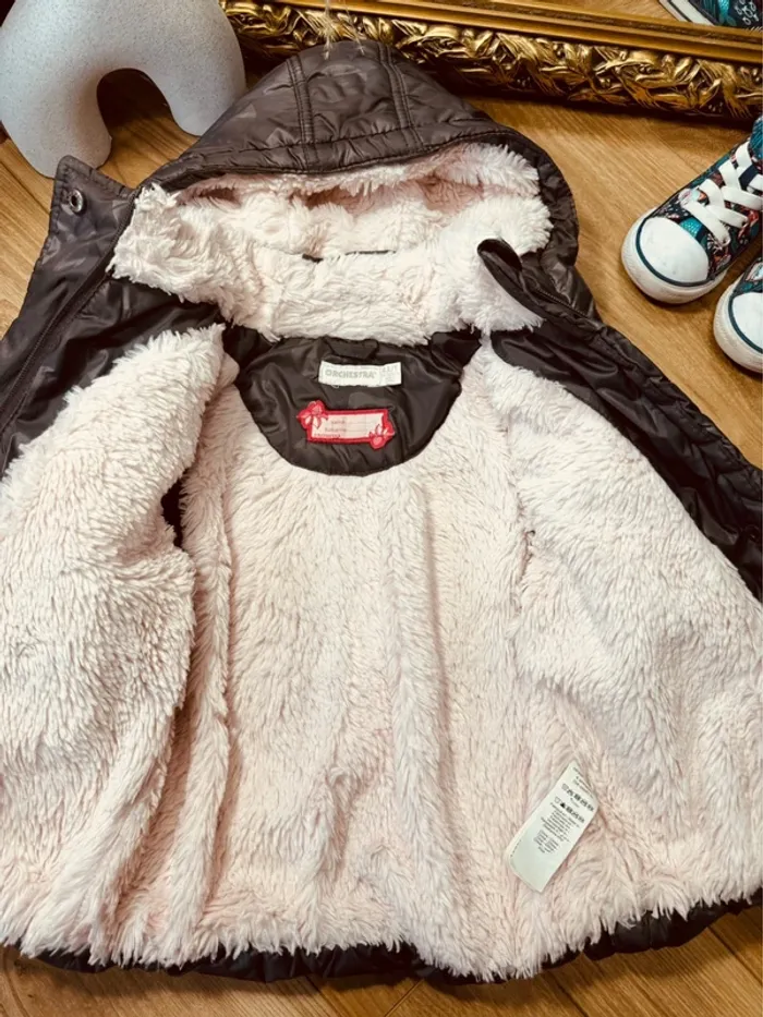 Taille 4 ans doudoune fille Orchestra grise * fleurs brodées * 🌺 - photo numéro 6