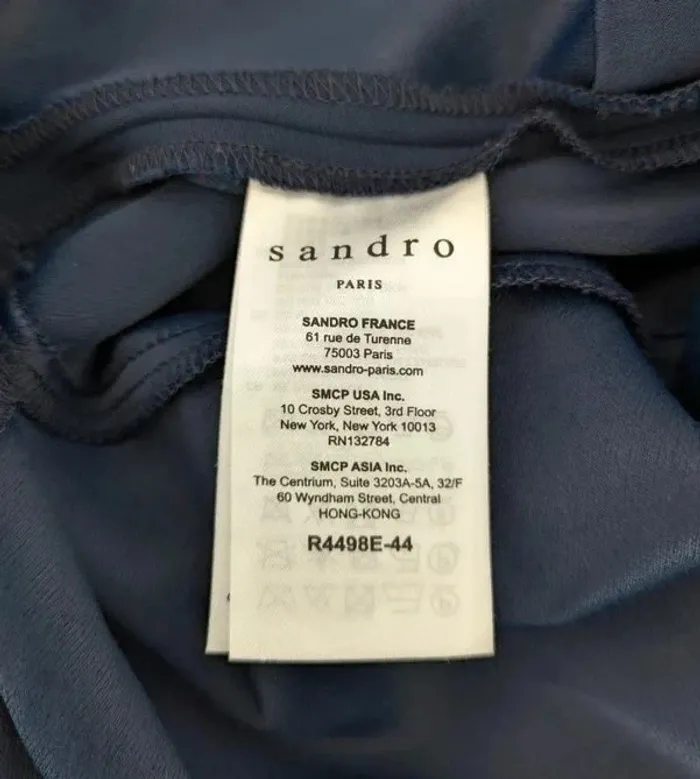 Robe d'été marine - Sandro - taille 2 - photo numéro 5