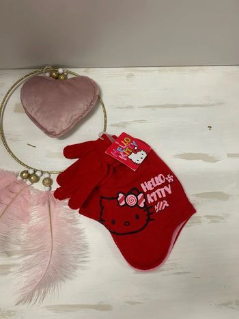 Ensemble bonnet et gants fille