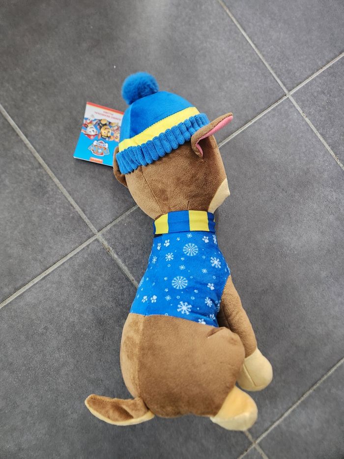 Grande peluche Chase pat patrouille - photo numéro 2