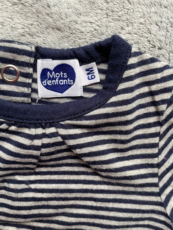Ensemble robe + tee shirt, 6 mois - photo numéro 3