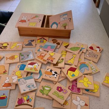 Jeux en bois qui mange quoi