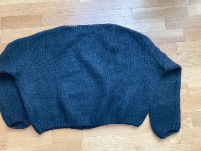 Pull maille noir - photo numéro 4