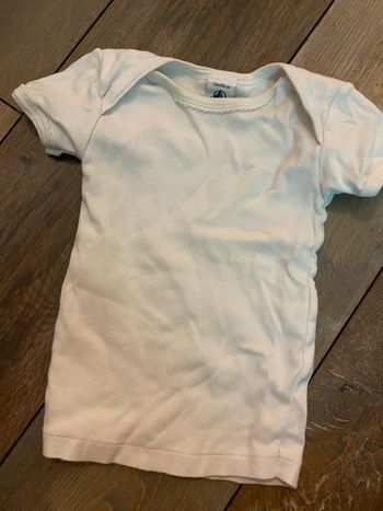 Petit t-shirt sous vêtements petit bateau 24 mois blanc