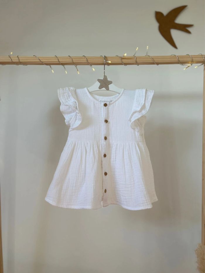 Robe volant blanche taille 18/24 mois - photo numéro 2