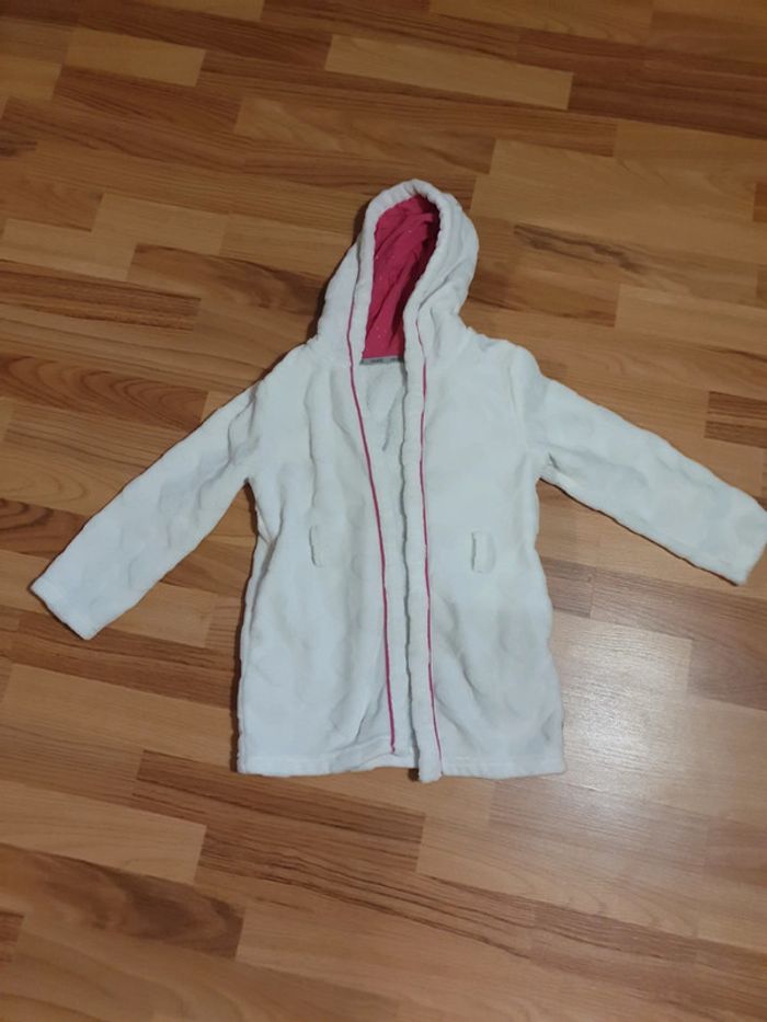 peignoir okaidi 6 ans blanc