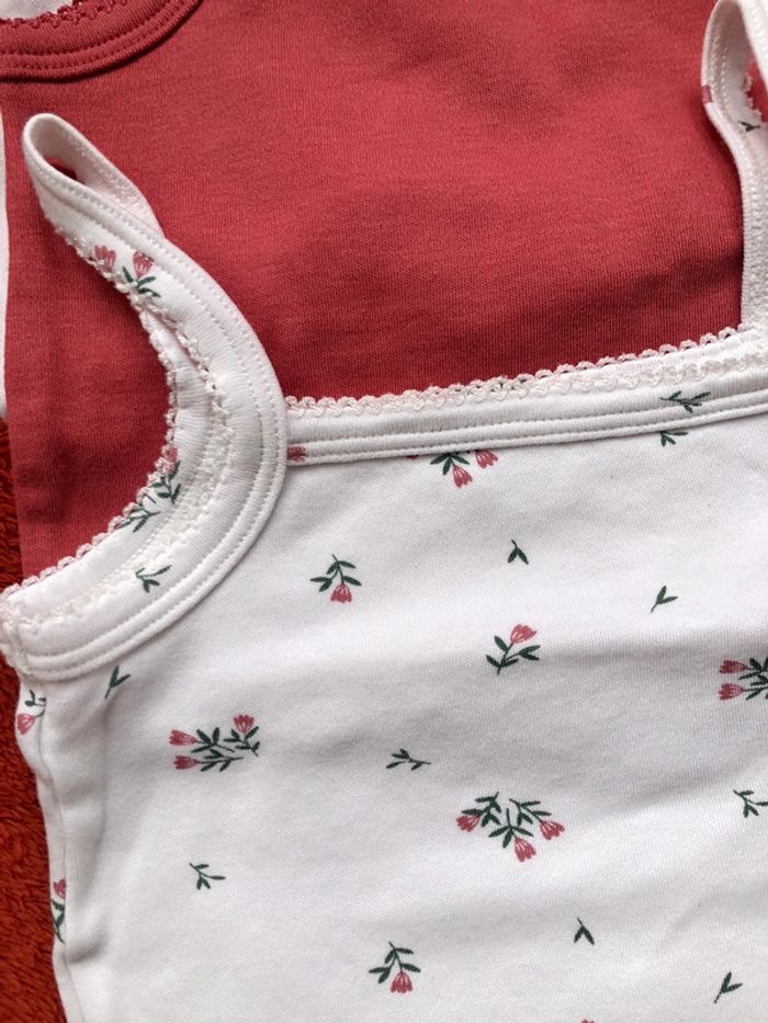 Lot de 3 bodies sans manche coton bio - 12 mois - photo numéro 2