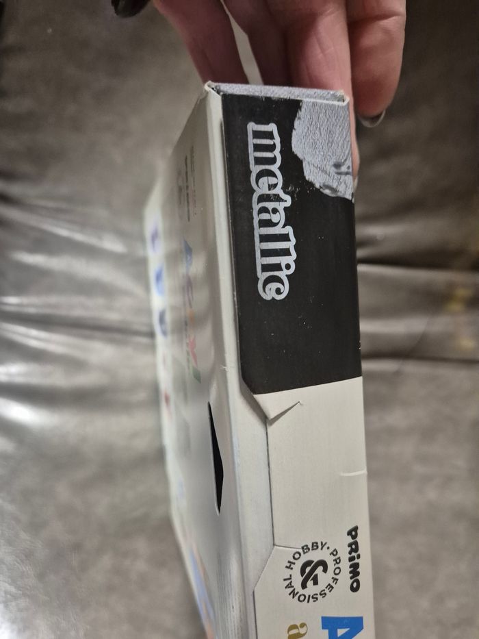 5 tubes de peinture acrylique métallisée neuf - photo numéro 4