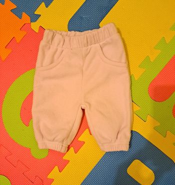 Pantalon polaire rose, tissaia, taille 3 mois (62 cm)