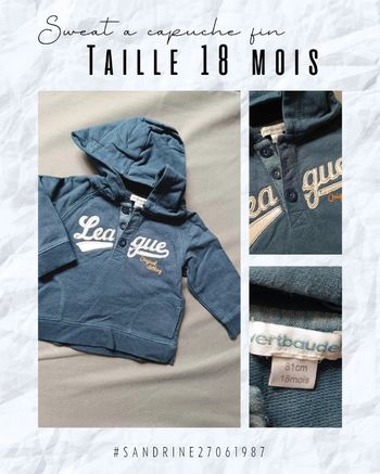 Sweat fin à capuche