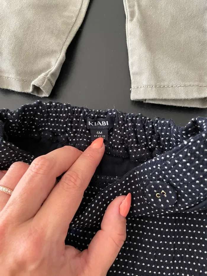 Lot de 8 pantalons / leggings bébé fille 3 mois - photo numéro 5