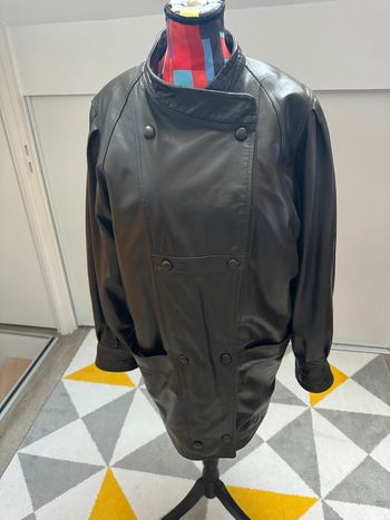Manteau vintage en cuir Taille 40
