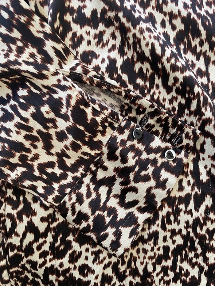 Chemisier robe imprimé léopard Zara - photo numéro 5