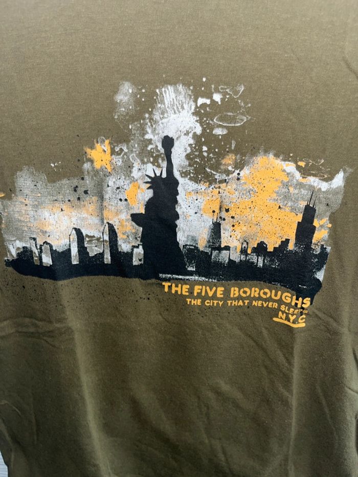 T-shirt vert kaki - photo numéro 3