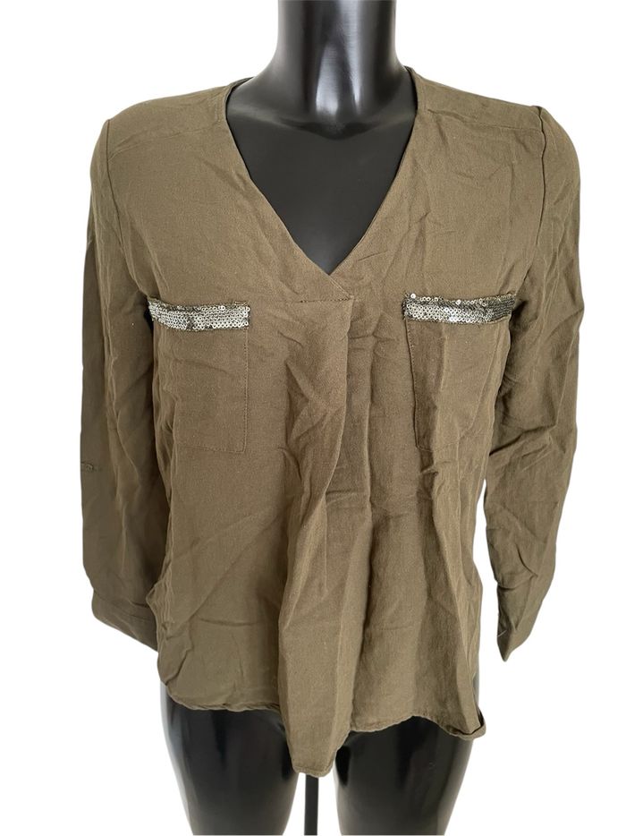 Blouse kaki Camaïeu taille 40/L