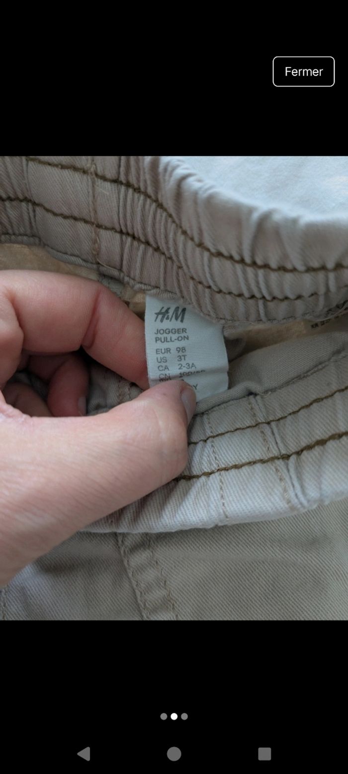 Jogger en toile H&M - photo numéro 3