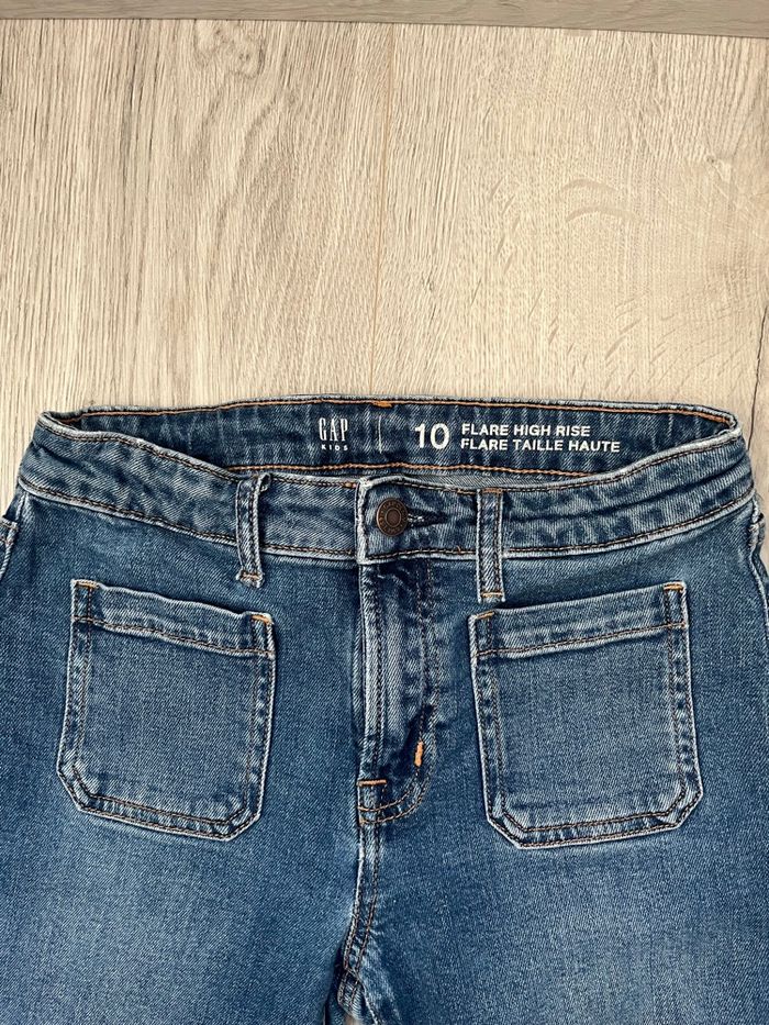 Jean flare GAP – 10 ans / 140 cm – Taille ajustable - photo numéro 2