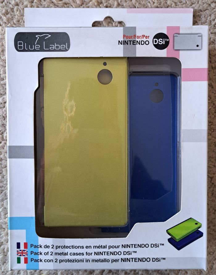 🎮 Pack de 2 protections en métal Nintendo DSi