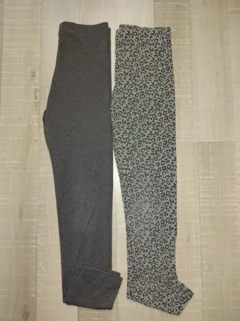 Lot de 2 leggings gris