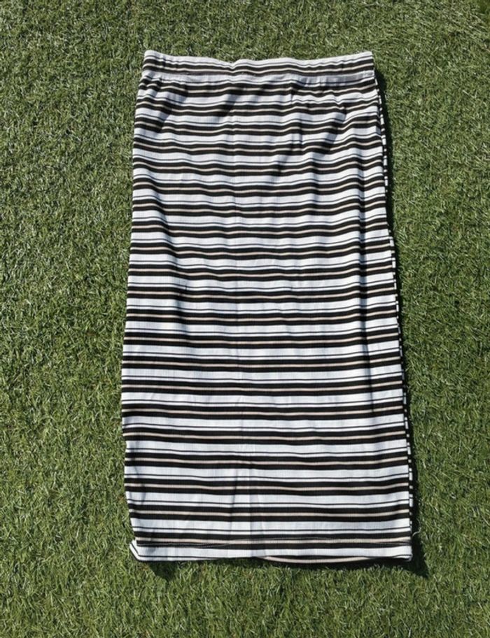 Jupe longue rayée noir et blanc NEUVE avec étiquettes - Taille S