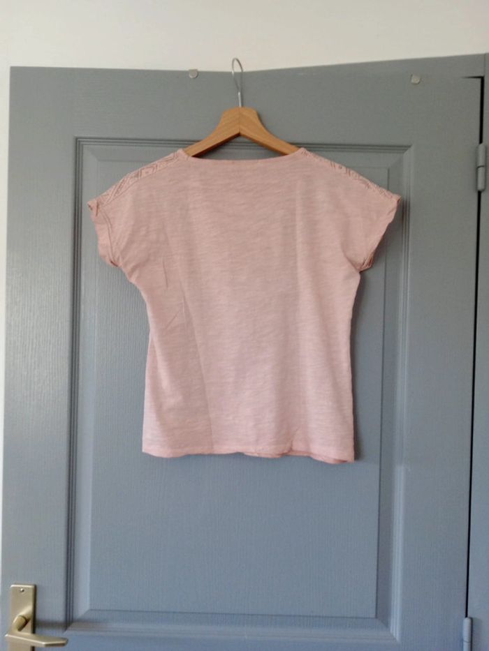 T-shirt fille 16 ans rose pâle c48 - photo numéro 9
