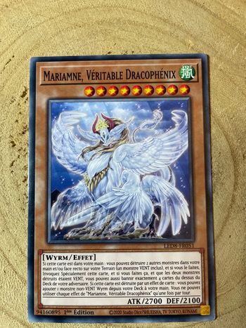 Carte Yu-Gi-Oh! : Mariamne, véritable dracophénix - LED8-FR051