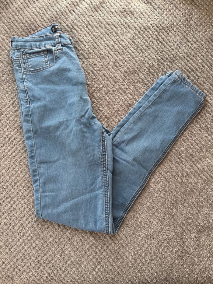 Jean high waisy skinny 34)
