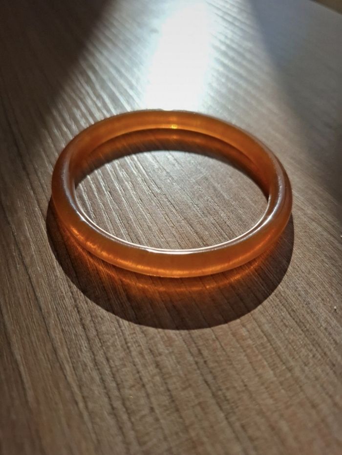 Lot de 4 bracelets vintage effet résine / bakélite - photo numéro 4