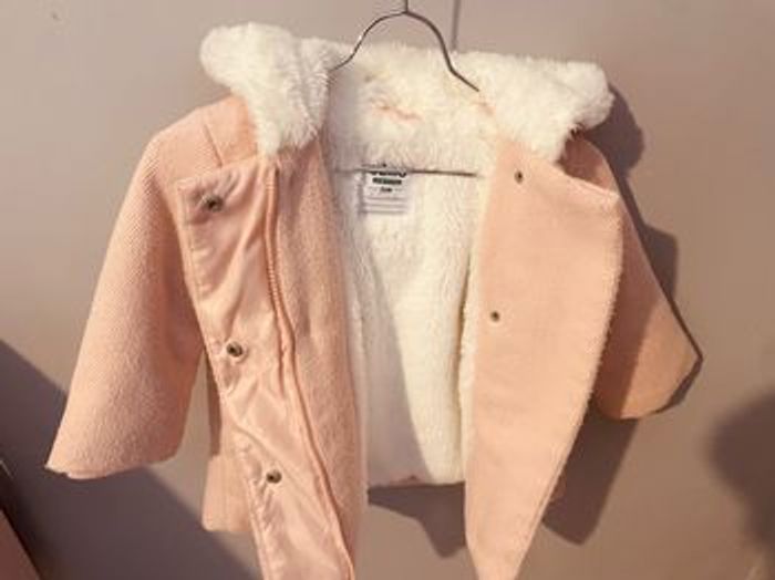 Vend manteau doublure rose 24 mois - photo numéro 2