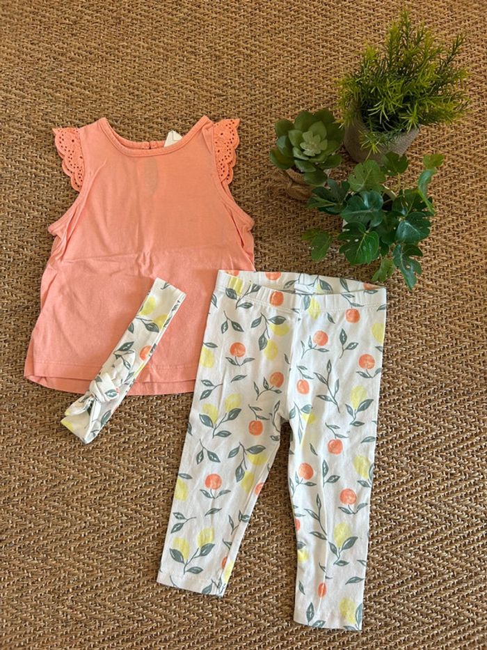 Ensemble H&M fille 9 mois