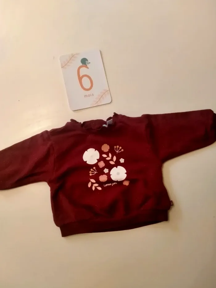 Pull bébé Obaïbi Taille 6 mois - photo numéro 2