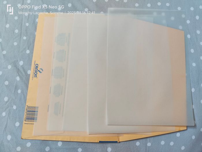 6 feuilles calque satin 70g/M2 21x29, 7cm canson Réduction jusqu'à -70% - photo numéro 3