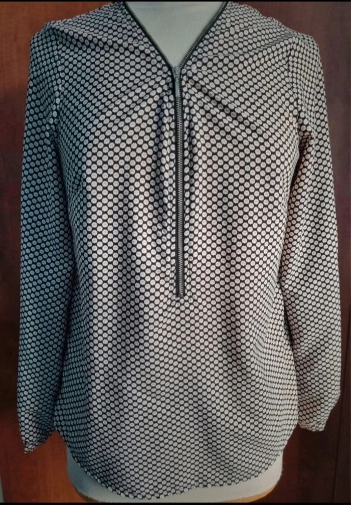 Blouse à motifs manches retroussable 36 - photo numéro 4