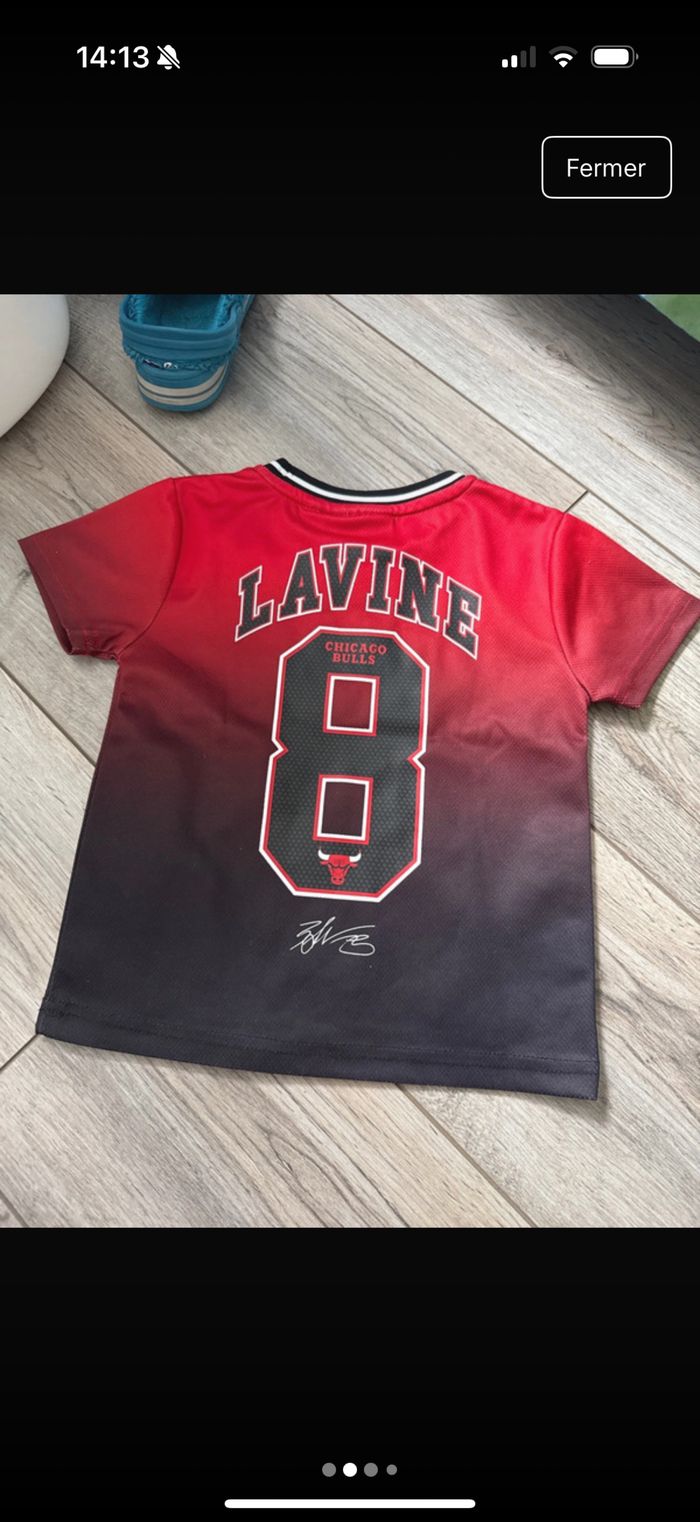 T-shirt Chicago bulls garcon 2/3 ans - photo numéro 2