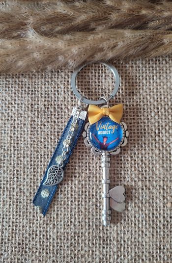 Porte-clés vintage addict