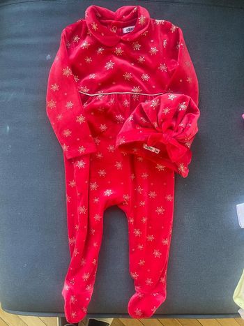 Ensemble pyjamas bonnet 18 mois