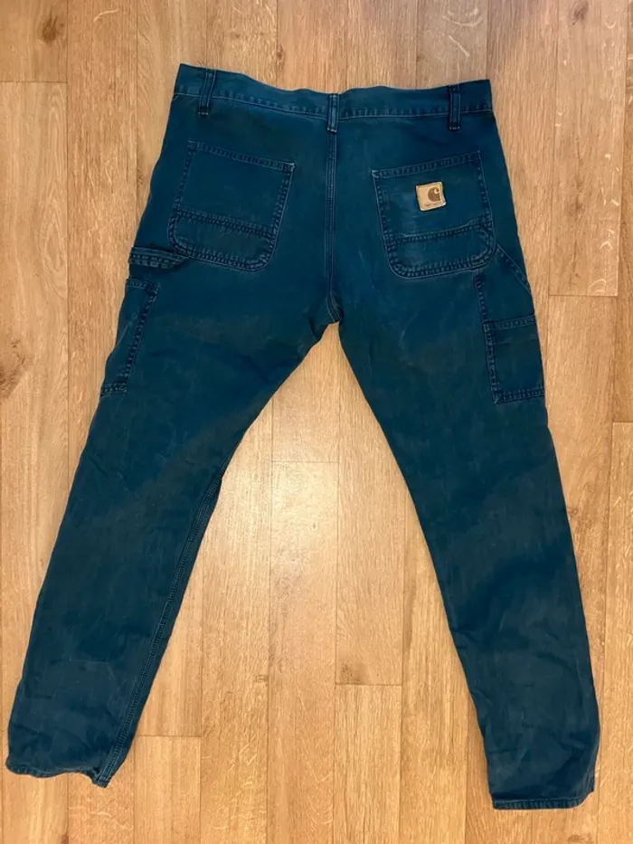 Pantalon carharrt bleu marine 34/34 - photo numéro 2