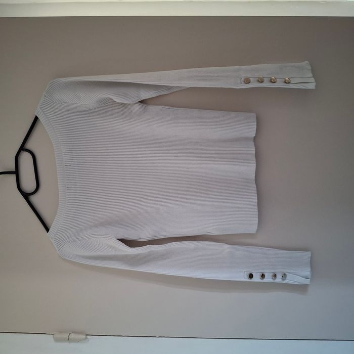 T-shirt - Pull blanche pour femme - Manches longues - Taille S - Nuna Lie - photo numéro 3