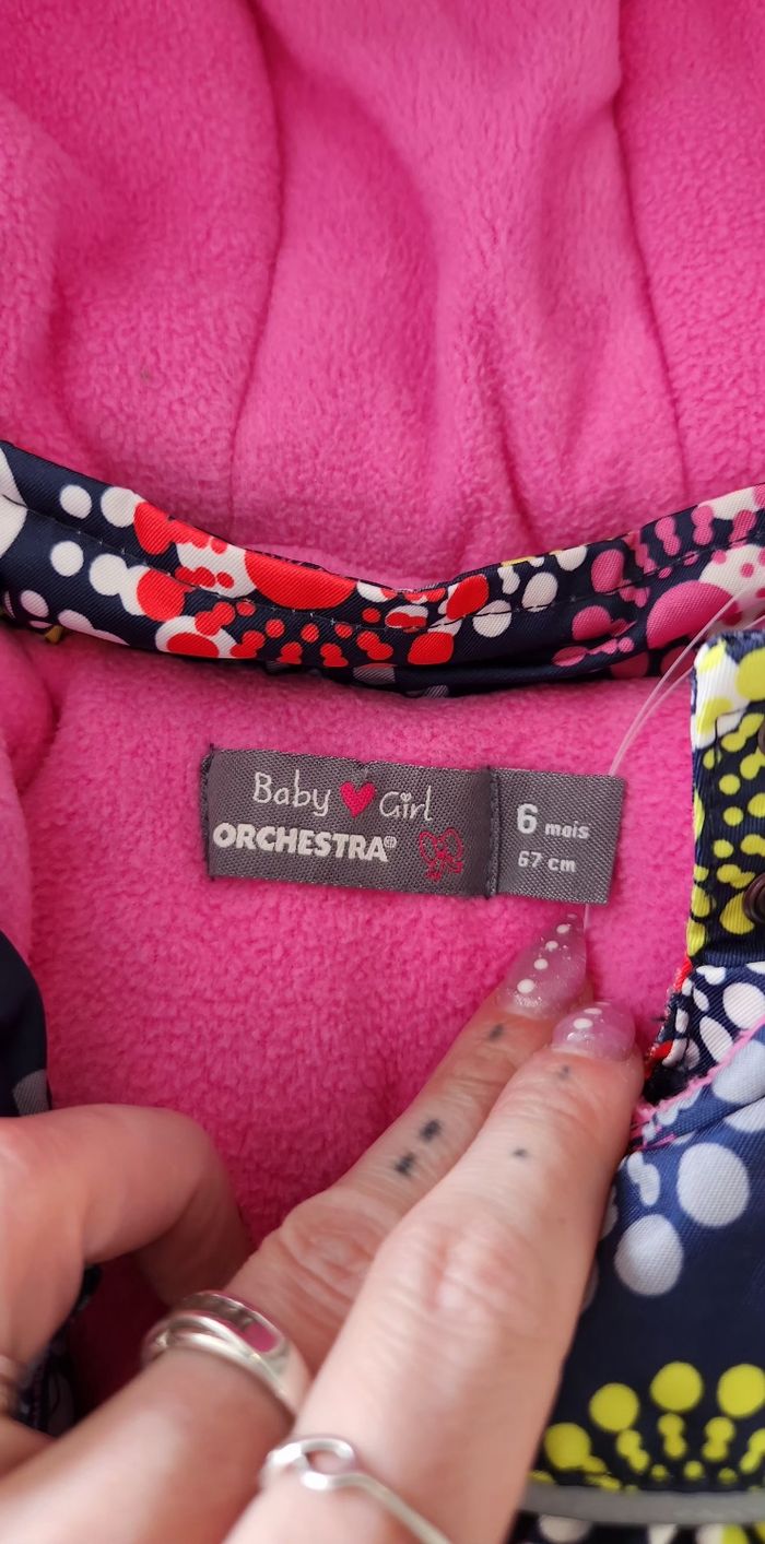 Combinaison Ski Bébé fille 6mois Orchestra Neuve - photo numéro 7