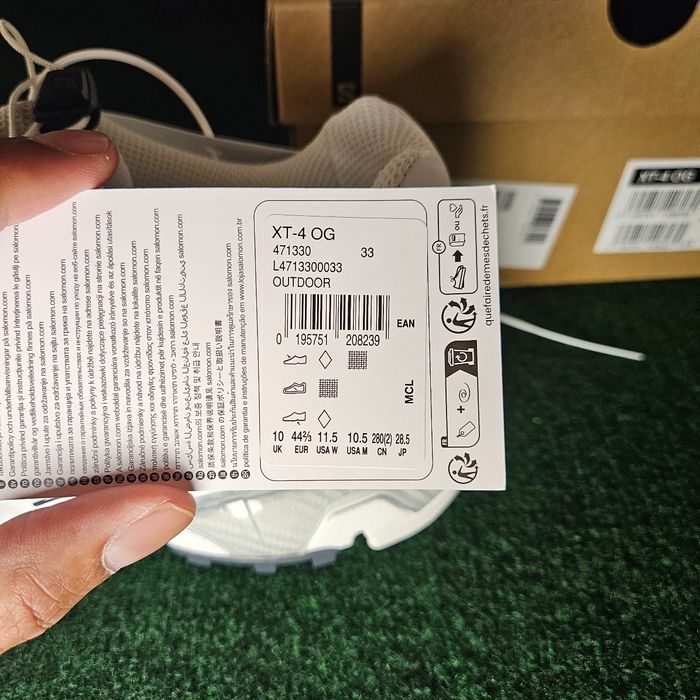 Salomon XT-4 OG Sneaker White Lunar 44,5 Neuves - photo numéro 9