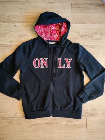 Gilet only 11_12 ans noir neuf molotonné