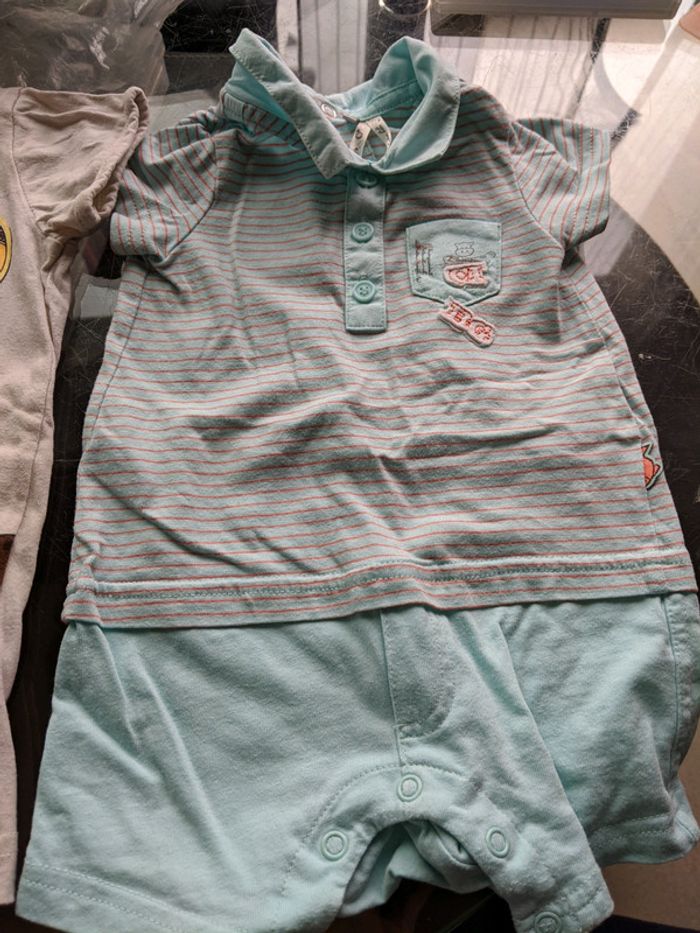 Lot de 2 combishorts orchestra 6 mois - photo numéro 3